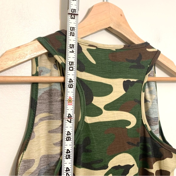 Camo Maxi Dress Racer Back “Limits None” Size XL NWOT - Picture 5 of 11